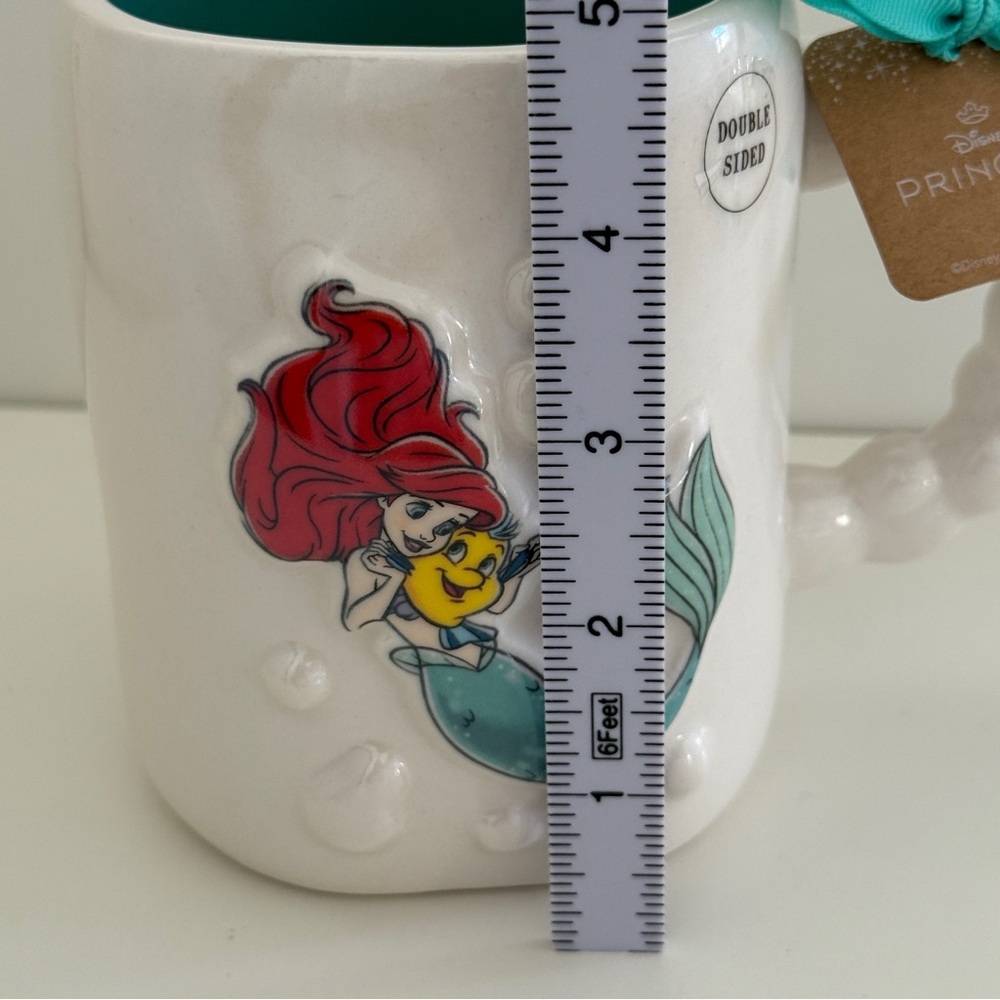 Rae Dunn Disney Ariel Flippin’ Your Fins Double Sided Mug With Bubble Handle - Picture 6 of 8